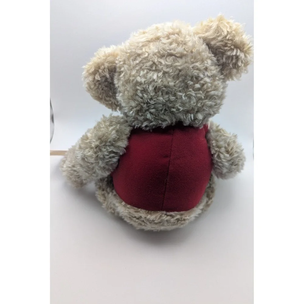 Hallmark‎ Tyler Teddy Plush Bear with Storybook Tag Red Vest Christmas 1990s